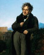 Girodet-Trioson, Anne-Louis Chateaubriand Meditating on the Ruins of Rome USA oil painting artist